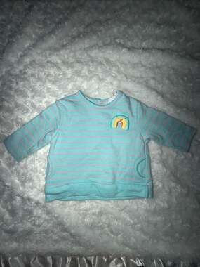 Zara Mini Baby Striped Rainbow Sweatshirt 1-3 Months